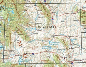 Wyoming Map